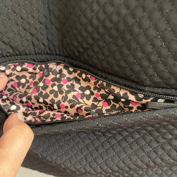 Vera Bradley Classic Black Iconic Messenger Bag - Picture 4 of 11